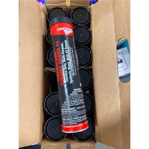 12 TUBES OF PREMALUBE XTREME GREEN GREASE