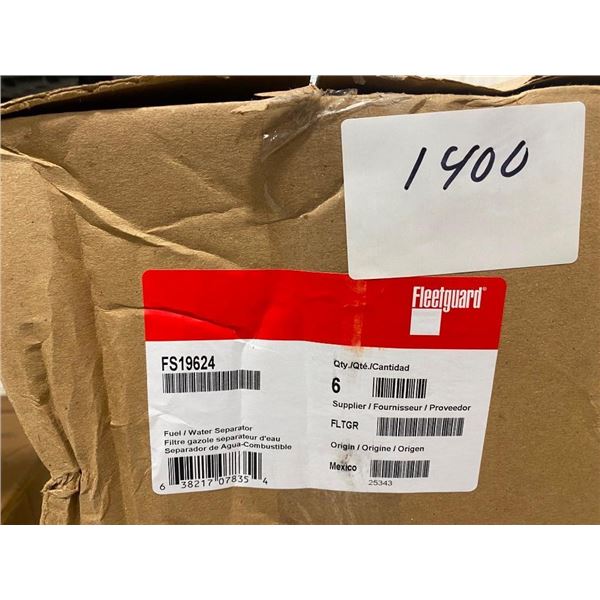 6 FLEETGUARD FUEL / WATER SEPARATOR FILTERS - PART NUMBER IN PICTURE