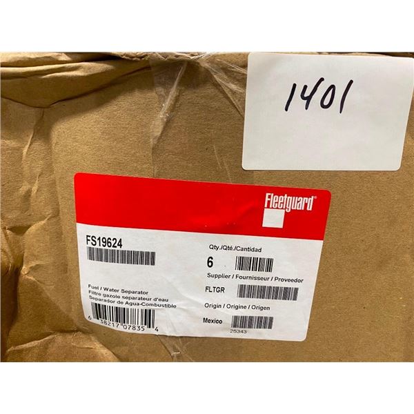6 FLEETGUARD FUEL / WATER SEPARATOR FILTERS - PART NUMBER IN PICTURE