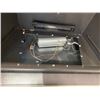 Image 2 : PROPANE / GAS FIREPLACE ENCLOSURE - MISSING GLASS AND SCREEN - HAS FEW SMALL DENTS AS SEEN IN PIC