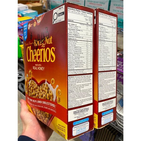 2 PACK OF HONEY NUT CHEERIOS CEREAL
