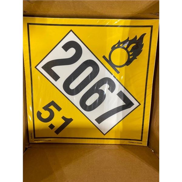APPROX. 100 OF 2067 WARNING SIGNS FOR TRANSPORTATION