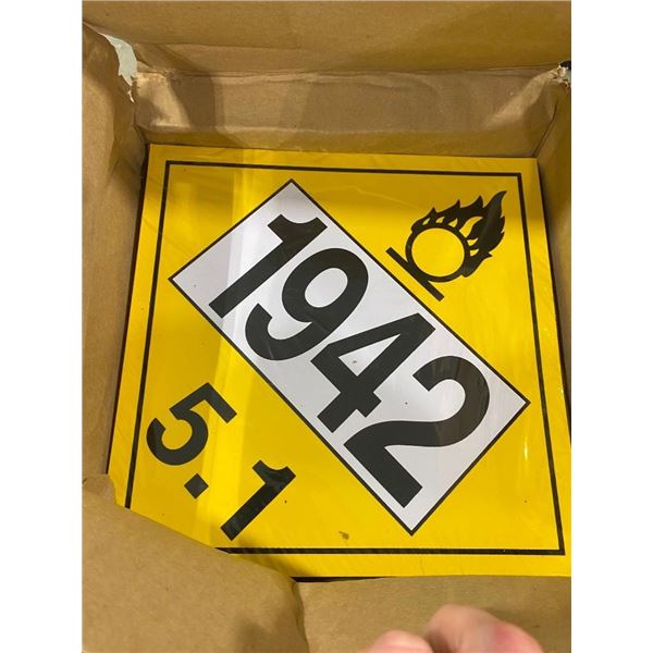 APPROX. 100 OF 1942 WARNING SIGNS FOR TRANSPORTATION