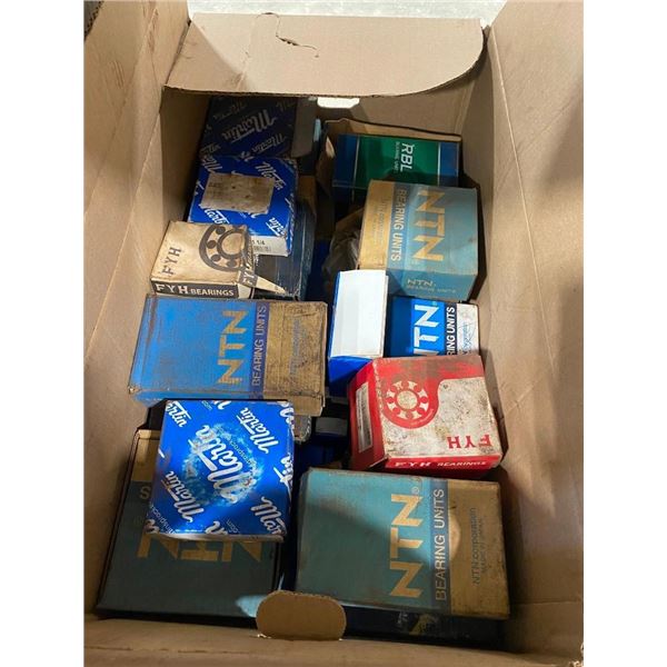 BOX OF ASSORTED BEARINGS, ETC.