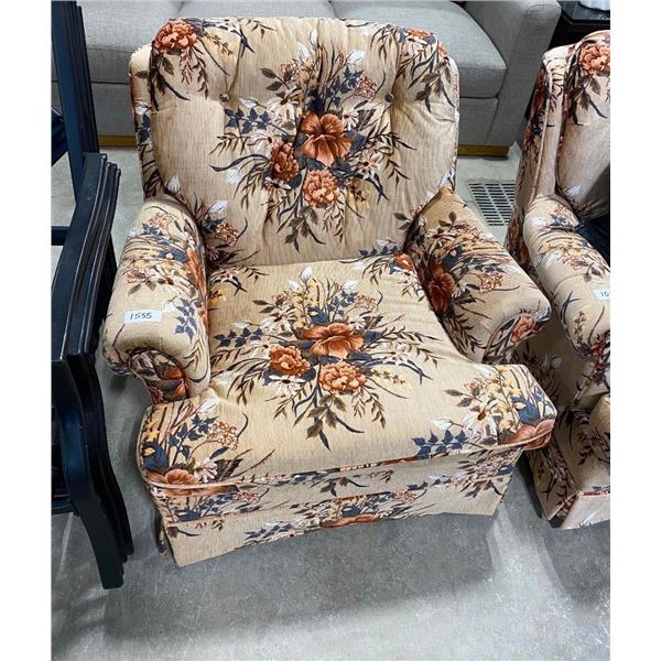 ROCKING CUSHION CHAIR - OLDER STYLE BUT SHE IS COMFY