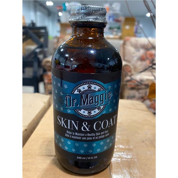 12 BOTTLES OF DR MAGGIES SKIN AND COAT FOR DOGS - HELPS KEEP THEIR FUR SHINE AND STAY HEALTHY