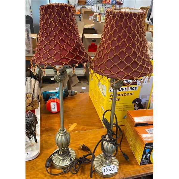 2 NIGHT STAND LAMPS