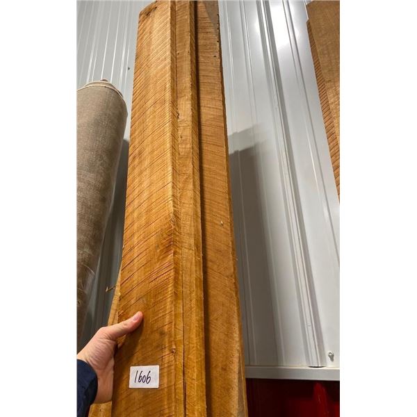 2 OF 8FT X 5IN X 1IN AND 1 OF 8FT X 6IN X 1IN PIECES OF BLACK CHERRY BOARDS