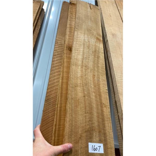 8FT X 9IN X 1IN AND 8FT X 8IN X1IN AND 8FT X 7IN X 1IN PIECES OF BLACK CHERRY BOARDS