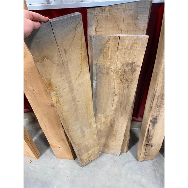 3 WIDE PCS OF HARDWOOD BOARDS - SLABS - 48IN PLUS LONG