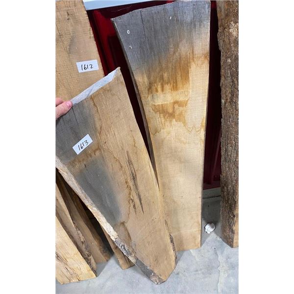 TWO WIDE PIECES OF HARDWOOD - 48IN LONG