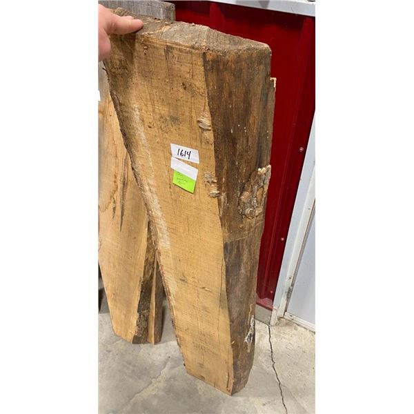 4IN THICK PIECE OF HARDWOOD - MANTLE LOG - 54IN LONG - WOULD MAKE NICE MANTLE