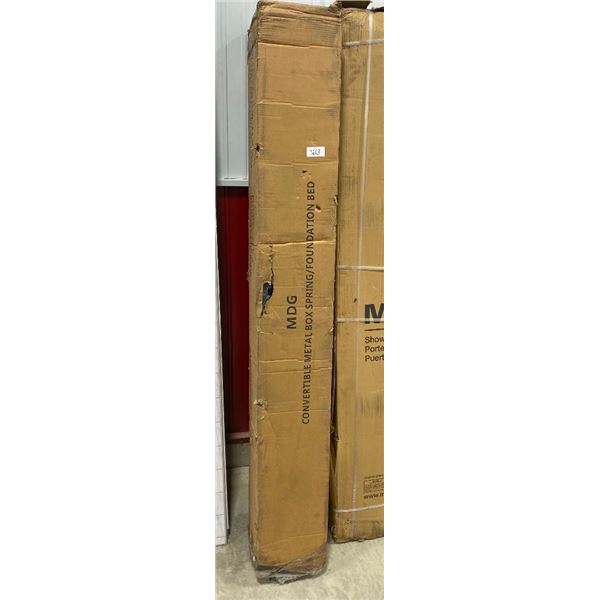 CONVERTIBLE METAL BOX SPRING FOUNDATION BED - MODEL NUMBER IN PICTURE