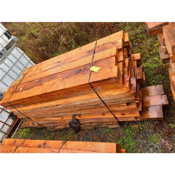 BUNDLE OF ASSORTED 70IN ROUGH LUMBER