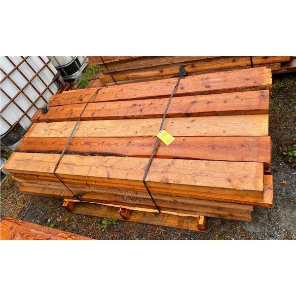 BUNDLE OF ASSORTED 70IN ROUGH LUMBER