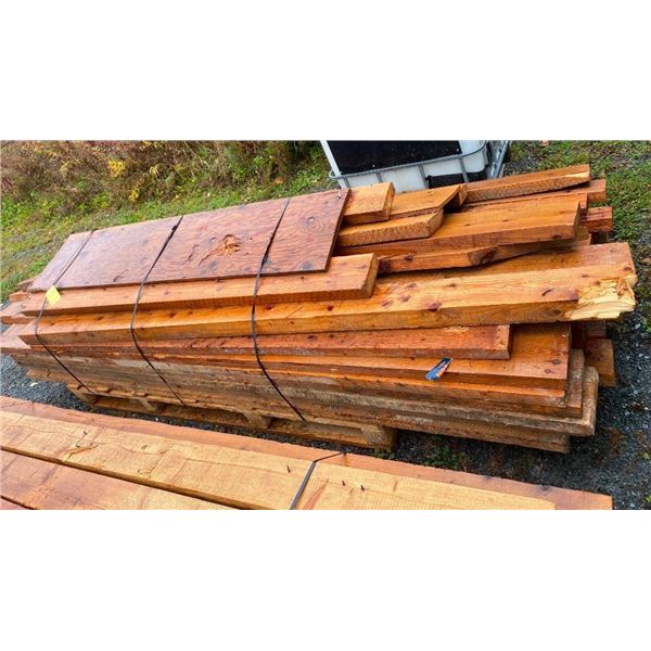 BUNDLE OF ASSORTED ROUGH LUMBER - MOSTLY 10FT LONG