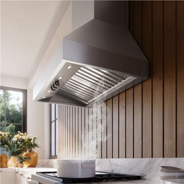 BNIB - Falmec 36" Pro Series Pyramid Wall Hood, RV: $4,530, Stainless Steel, 1200 CFM - Model FPDPR3