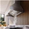 Image 1 : BNIB - Falmec 36" Pro Series Pyramid Wall Hood, RV: $4,530, Stainless Steel, 1200 CFM - Model FPDPR3