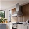 Image 2 : BNIB - Falmec 36" Pro Series Pyramid Wall Hood, RV: $4,530, Stainless Steel, 1200 CFM - Model FPDPR3
