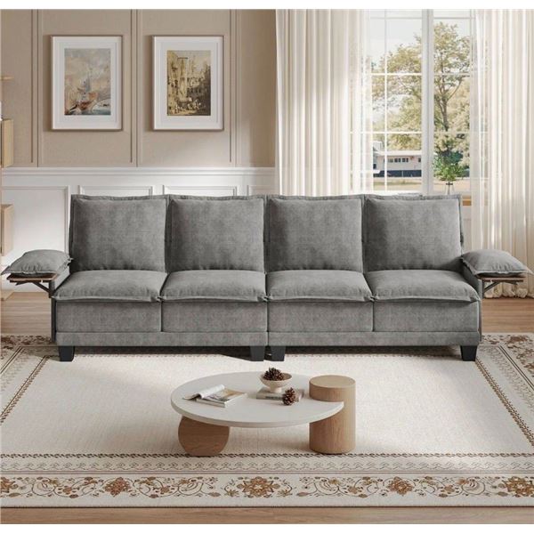 NIB Gray Comfy Cloud Couch Large Sofa for Living Room - SKU: USACOPN1087761-2