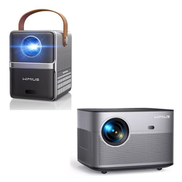 Group of 6 - Projector Bundle - Open Box Wimius P61 & P64 Projector - 3 Boxes Each