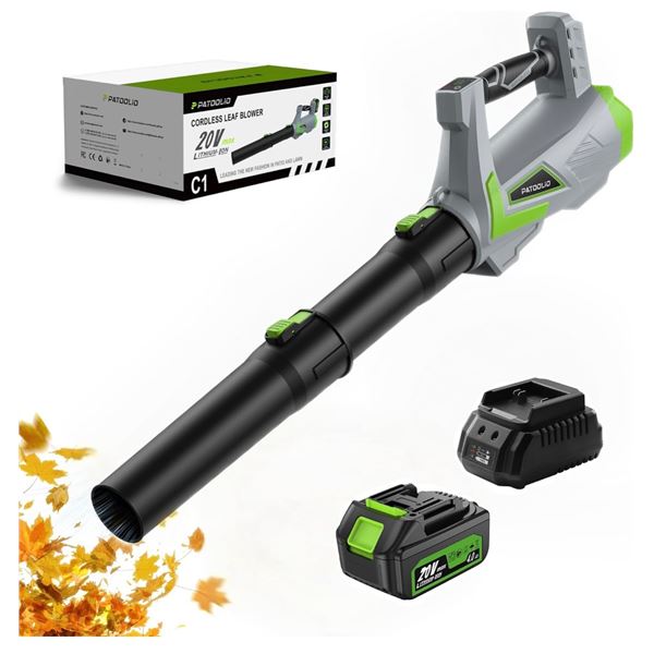 BNIB - Patoolio Cordless Leaf Blower (1 x Battery and Charger)