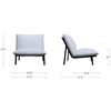 Image 2 : BNIB Moes Morgan Outdoor Accent Chair White RV: $1500 (MO-1025-18)
