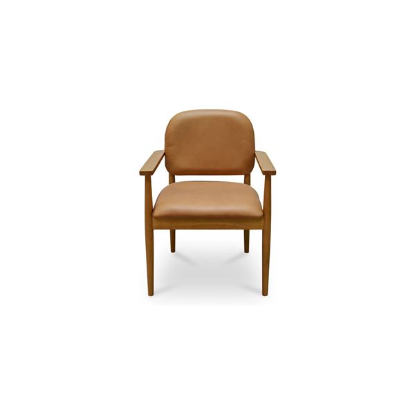 BNIB Moes Norrie Dining Chair Brown Leather RV: $728 (GO-1022-03)