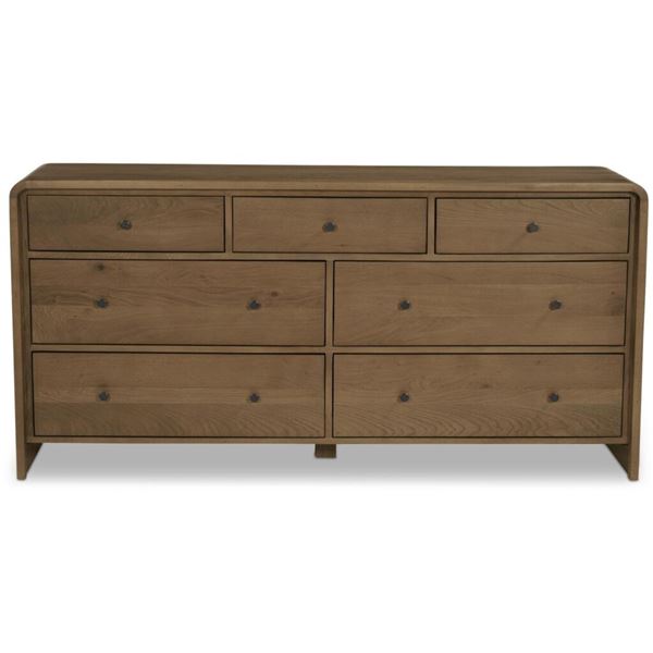 BNIB Moes Riley 7 Drawer Dresser Oak RV: $5000 (RP-1066-03)