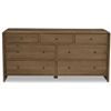 Image 1 : BNIB Moes Riley 7 Drawer Dresser Oak RV: $5000 (RP-1066-03)