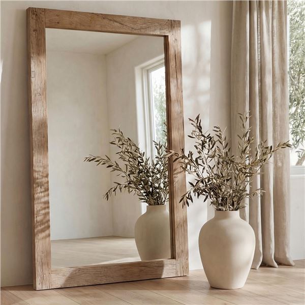 Moe's Orchard Reclaimed Wood Floor Mirror, RV: $1849 - PZ-1027-24 - 53.0" W x 2.0" D x 84.0" H (Oops