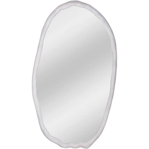 Moe's Foundry Mirror Oval, White, RV: $1150 - FI-1113-18 - 28.0" W x 1.5" D x 50.0" H  (Oops - refer