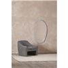 Image 3 : Moe's Foundry Mirror Oval, White, RV: $1150 - FI-1113-18 - 28.0" W x 1.5" D x 50.0" H  (Oops - refer