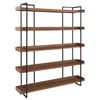Image 2 : Moe's Vancouver Bookshelf Large, Light Brown, RV: $1895 - LX-1026-03 - 68.0" W X 13.5" D X 75.5" H (
