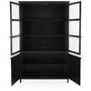 Image 2 : Moe's Henry Metal Tall Cabinet, Black, RV: $3575 - GK-1142-02 - 48.5" W x 17.5" D x 78.0" H (Oops - 