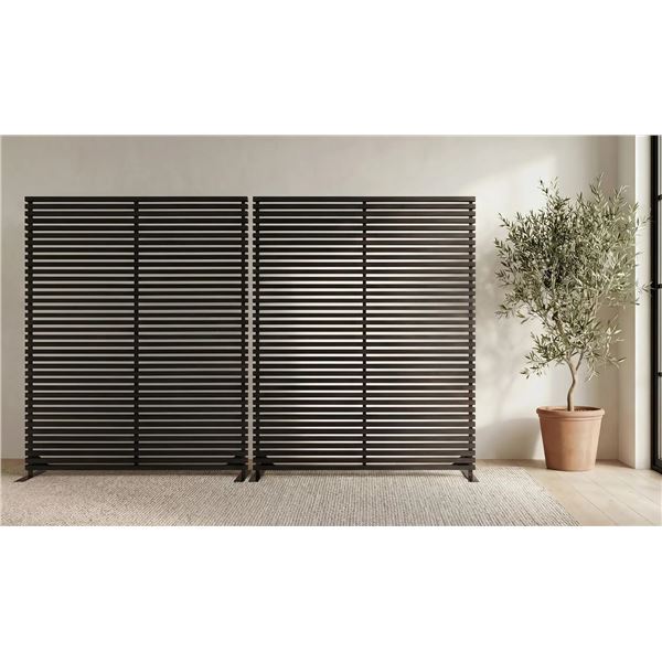 Moe's Damani Screen in Black, RV: $3149 - CV-1013-20 - 119.0" W X 3.0" D X 72.0" H (Oops - refer to