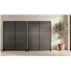 Image 1 : Moe's Damani Screen in Black, RV: $3149 - CV-1013-20 - 119.0" W X 3.0" D X 72.0" H (Oops - refer to