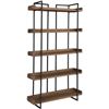 Image 2 : Moe's Vancouver Bookshelf Small, Light Brown, RV: $1750 - LX-1027-03 - 44.0" W x 13.5" D x 75.0" H (