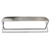 Image 2 : Moe's Rossi Bench, Grey, RV: $1499 - OT-1011-15 - 60.0" W x 16.0" D x 18.5" H (Oops - refer to lot 0