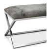 Image 3 : Moe's Rossi Bench, Grey, RV: $1499 - OT-1011-15 - 60.0" W x 16.0" D x 18.5" H (Oops - refer to lot 0