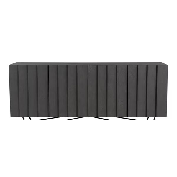 Moe's Brolio Sideboard, Charcoal (1-Piece, without base), RP-1008-07 - Incomplete (Oops - refer to l