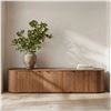 Image 1 : Moe's Theo Media Bench, Brown, RV: $3249 - SMP-RP-1054-03 - 18" H X 80" W X 18" D - Sample (Oops - r