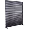 Image 1 : Moe's Dallin Screen, Black, RV: $1399 - CV-1012-20 - 60.0" W x 3.0" D x 72.0" H (Oops - refer to lot