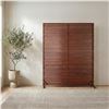 Image 1 : Moe's Dallin Screen, Brown, RV: $1368 - CV-1012-24 - 60.0" W x 3.0" D x 72.0" H (Oops - refer to lot