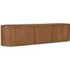 Image 4 : Moe's Theo Media Bench, Brown, RV: $3249 - RP-1054-03 - 80.0" W x 18.0" D x 18.0" H (Oops - refer to