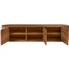 Image 3 : Moe's Theo Media Bench, Brown, RV: $3249 - RP-1054-03 - 80.0" W x 18.0" D x 18.0" H (Oops - refer to