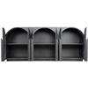Image 2 : Moe's Salone Sideboard, Black, RV: $4799 - EW-1008-02 - 79.0" W x 18.0" D x 34.0" H (Oops - refer to