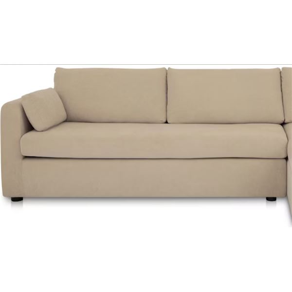 Moe's Burrow Sleeper Sand Right Sofa (1-Piece) - VV-1007-34-R-B - Incomplete (Oops - refer to lot 0A