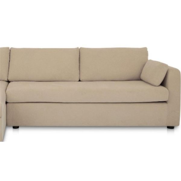 Moe's Burrow Sleeper Sand Left Sofa (1-Piece) - VV-1007-34-L-B - Incomplete  (Oops - refer to lot 0A