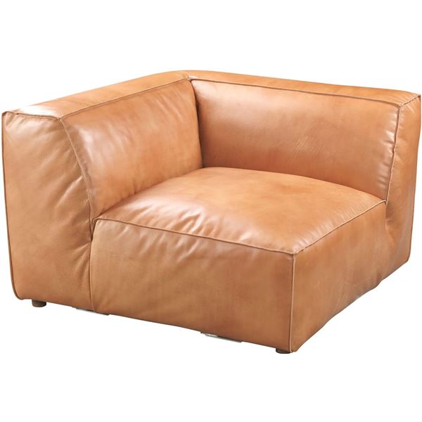 Moe's Luxe Corner Chair, Tan, RV: $2599 - QN-1021-40 - 26.0" H x 41.0" W x 41.0" D (Oops - refer to 